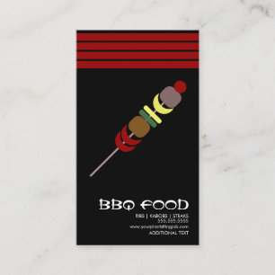 Cartão de Visita Logotipo Caminhão de Alimentação 