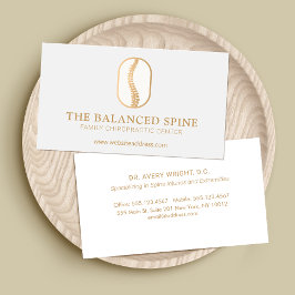 Cartão De Visita Logotipo Chiropractor Chiropracic