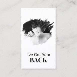 Cartão De Visita *~* Logotipo Chiropractor Chiropractic Foto Spa QR