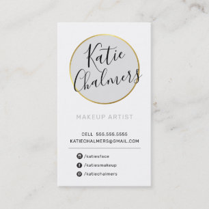 Cartão De Visita LOGOTIPO cinza preto de ouro bonito e cúbico