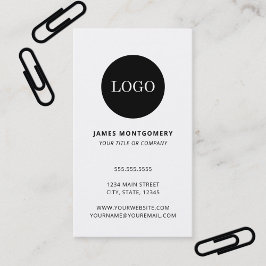 Cartão De Visita Logotipo Circular Personalizado Minimalista Profis