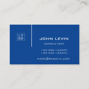 Cartão De Visita Logotipo clássico moderno minimalista