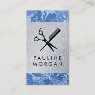 Cartão De Visita Logotipo Comb da Tesoura   Stylist para o cabelo