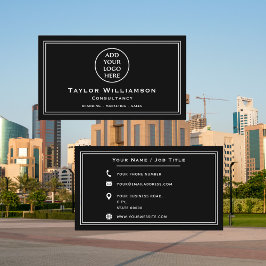 Cartão De Visita Logotipo comercial básico Empresa profissional