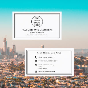 Cartão De Visita Logotipo comercial corporativo corporativo básico