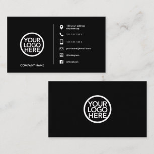 Cartão De Visita Logotipo comercial do Promocional personalizado