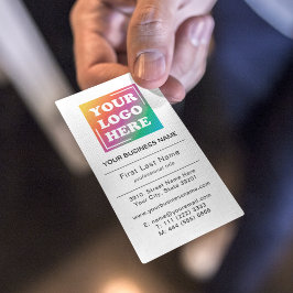 Cartão De Visita Logotipo comercial personalizado Moderno