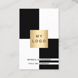 Cartão De Visita Logotipo corporativo branco preto - QR - profissio