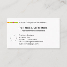 Cartão De Visita Logotipo corporativo clássico simples, linha de co