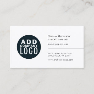 Cartão De Visita Logotipo Corporativo Moderno da Empresa