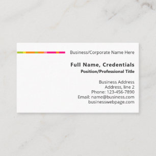 Cartão De Visita Logotipo corporativo moderno de cor simples, Motto