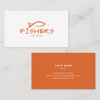 Cartão De Visita Logotipo Cristão do Peixe Jesus Edgy