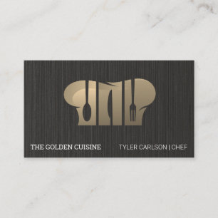 Cartão De Visita Logotipo Culinário Restaurante Chef