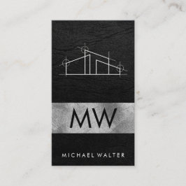 Cartão De Visita Logotipo da arquitetura doméstica