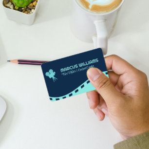 Cartão De Visita Logotipo da câmera de filme Diretor