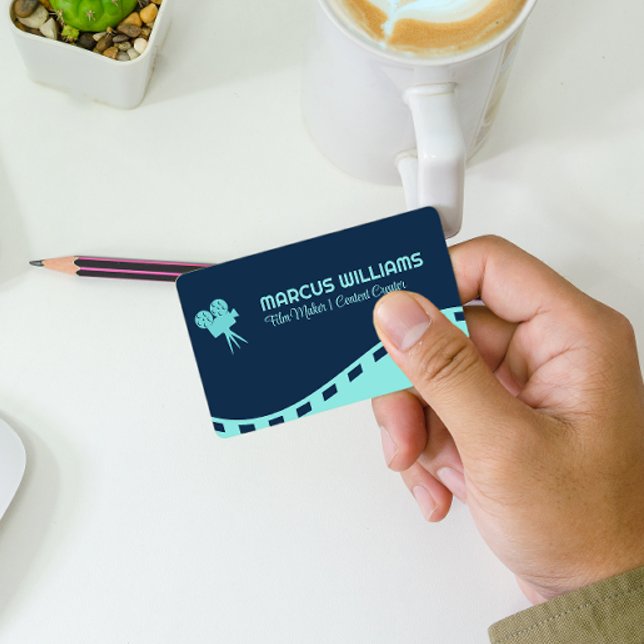 Cartão De Visita Logotipo da câmera de filme | Diretor (Criador carregado)