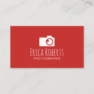 Cartão De Visita Logotipo da câmera fotográfica Mínimo para fotogra