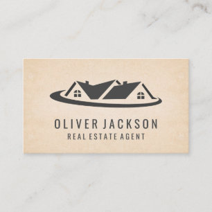 Cartão De Visita Logotipo da Casa de Hipotecas Imóveis
