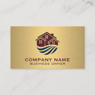 Cartão De Visita Logotipo da Casa de Hipotecas Imóveis