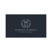 Logótipo da casa, designer interior, marinho profu