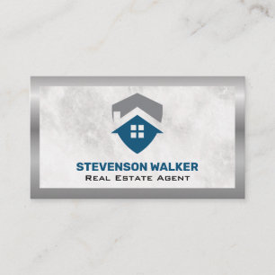 Cartão De Visita Logotipo da Casa Imobiliária