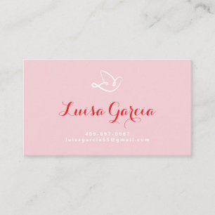 Cartão De Visita Logotipo da Christian Dove   Projeto Holy Spirit F