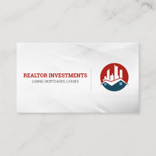 Cartão De Visita Logotipo da cidade e residencial   Imobilizador