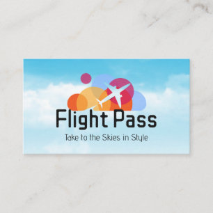 Cartão De Visita Logotipo da Companhia Aérea Voo