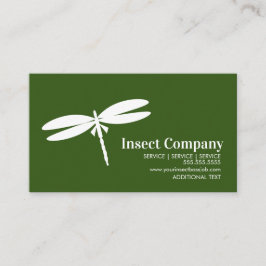 Cartão De Visita Logotipo da Empresa de Controle de Pragas Dragonfl