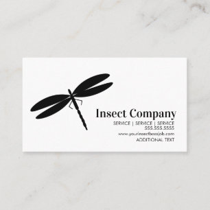 Cartão De Visita Logotipo da Empresa de Controle de Pragas Dragonfl