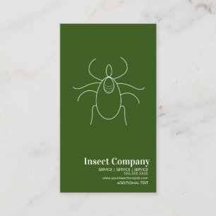 Cartão De Visita Logotipo da Empresa de Controle de Pragas Moderna 