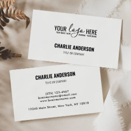 Cartão De Visita Logotipo da empresa de promoção da marca comercial