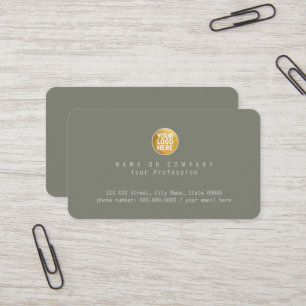 Cartão De Visita logotipo da empresa Nome da Empresa Elegante
