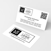 Logotipo da empresa personalizada e código QR
