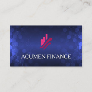 Cartão De Visita Logotipo da Fintech   Tecnologia Moderna AI