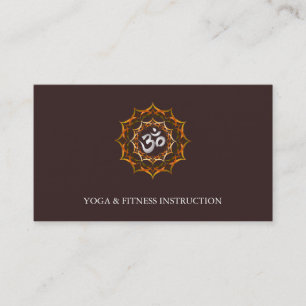 Cartão De Visita Logotipo da Flor Elegante Lotus Yoga
