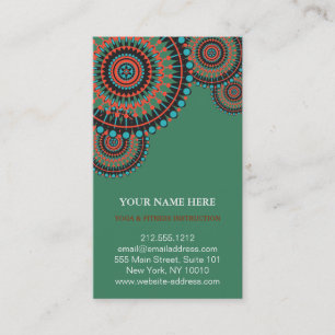 Cartão De Visita Logotipo da Flor Elegante Lotus Yoga