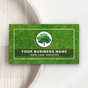 Cartão De Visita Logotipo da Green Tree Jardinagem Paisagismo Cuida