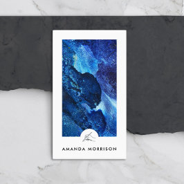 Cartão De Visita Logotipo da mão do pintor artístico moderno vertic