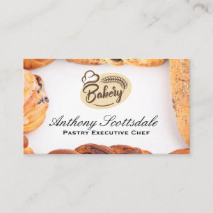Cartão De Visita Logotipo da padaria   Pastries