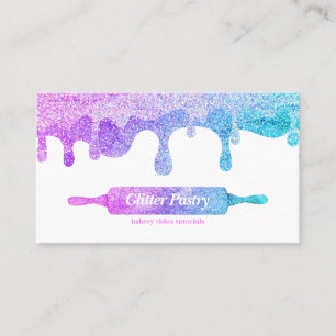 Cartão De Visita Logótipo da pastelaria do holograma de Cozinhar de