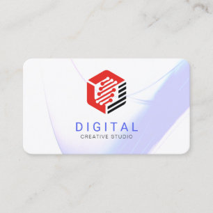Cartão De Visita Logotipo da Rede Digital de IA Tech