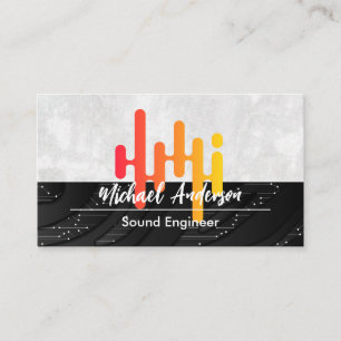 Cartão De Visita Logotipo da Sound Music Tecnologia