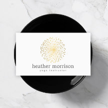 LOGOTIPO DANDELION STARBURST Dourado em BRANCO