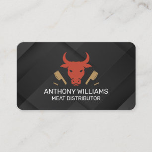 Cartão De Visita Logotipo de Açougue Carnes