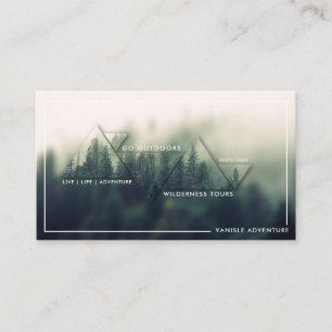 Cartão de Visita Logotipo de Aventura ao Ar Livre