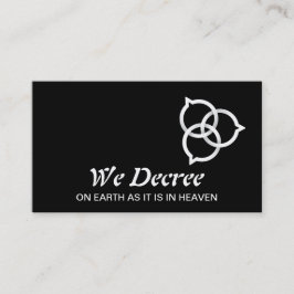 Cartão De Visita Logotipo de bolha de Trinity Speech (branco)