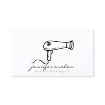 logotipo de cabelereiro secador de cabelo preto sa