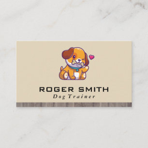 Cartão De Visita Logotipo de Cachorro com Osso