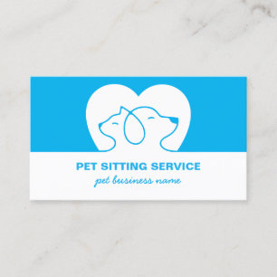 Cartão De Visita Logotipo de Cachorro e Gato